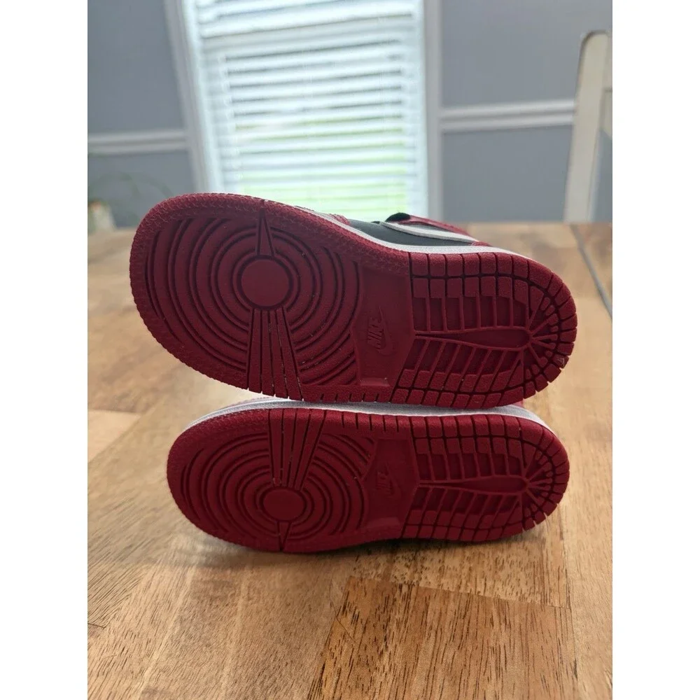 NIKE Air Jordan 1 Mid TD Gym Red Black White Size 6C